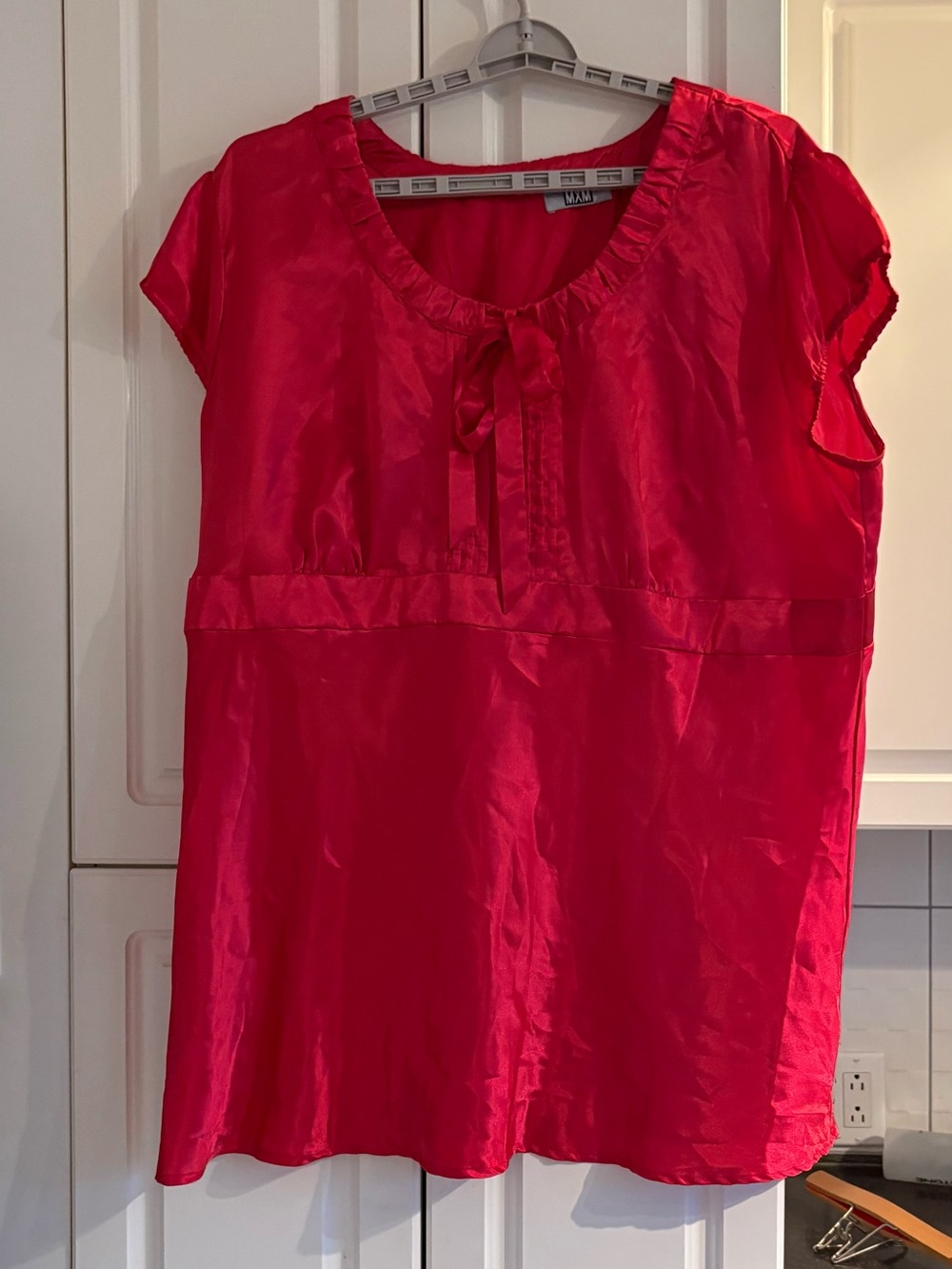 MXM Red Satin tunic